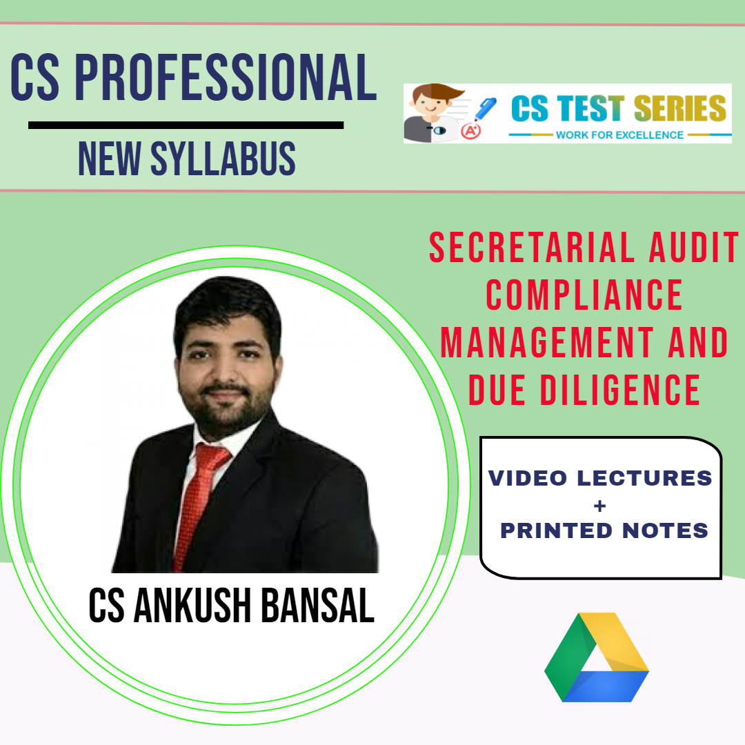 Secretarial Audit Compliance Management And Due Diligence By CS Ankush Bansal
